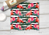 Tropical Flamingo Patterned Adhesive Vinyl 437